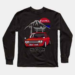 Datsun 510 (Red) Long Sleeve T-Shirt